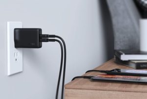 AUKEY Dual Port USB Wall Charger with GaN Tech-min