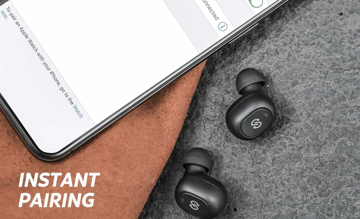 _SoundPEATS True Wireless Earbuds 5.0 Bluetooth Headphones in-Ear Stereo Wireless Earphones-min