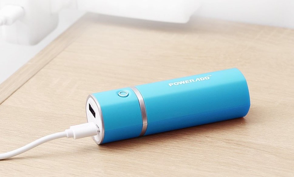 [Upgraded] POWERADD Slim 2 Most Compact 5000mAh External Battery 2.1A Ouput Portable Charger -min