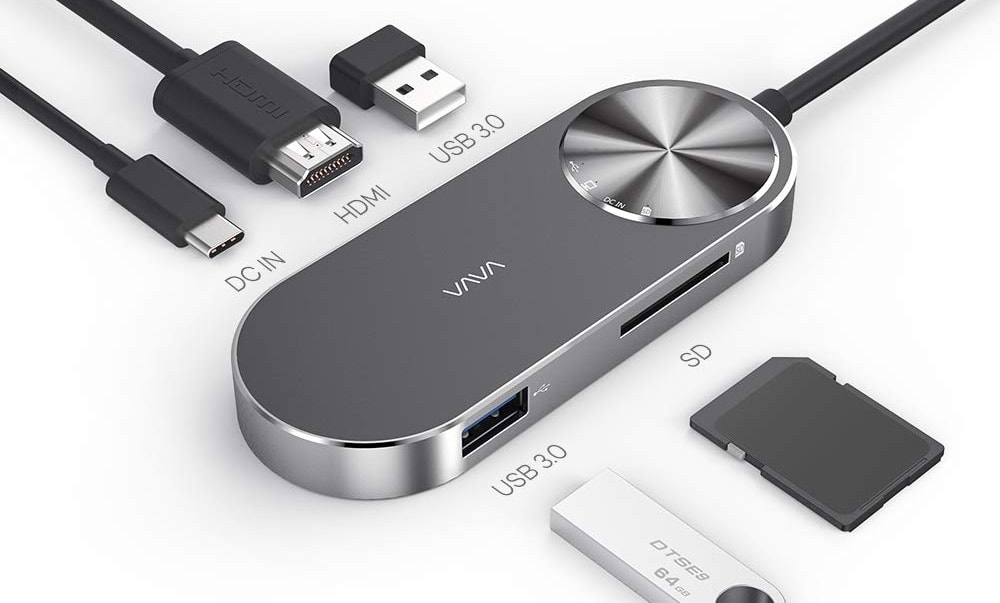 VAVA USB C Hub, 5-in-1 USB C Adapter-min