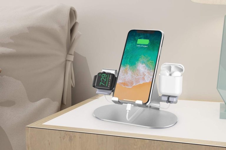 _3 in 1 Aluminum Charging Station for Apple Watch Charger Stand Dock-min