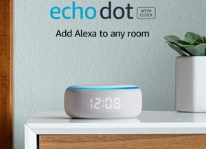 _All-new Echo Dot (3rd Gen) - Smart speaker with clock and Alexa - Sandstone-min