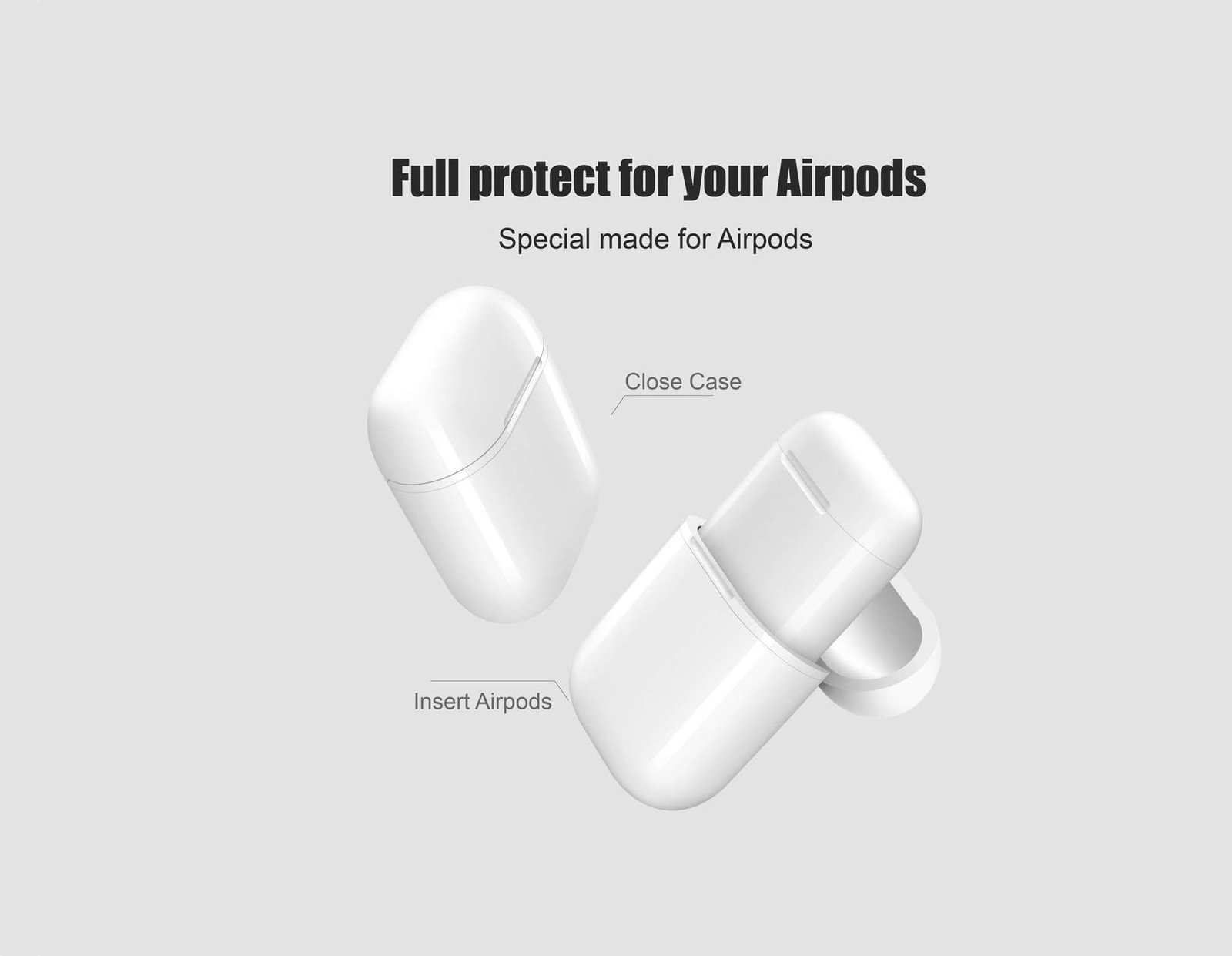 NeotrixQI A5-W Wireless Charging Case Protective Cover Compatible for Apple AirPods -min