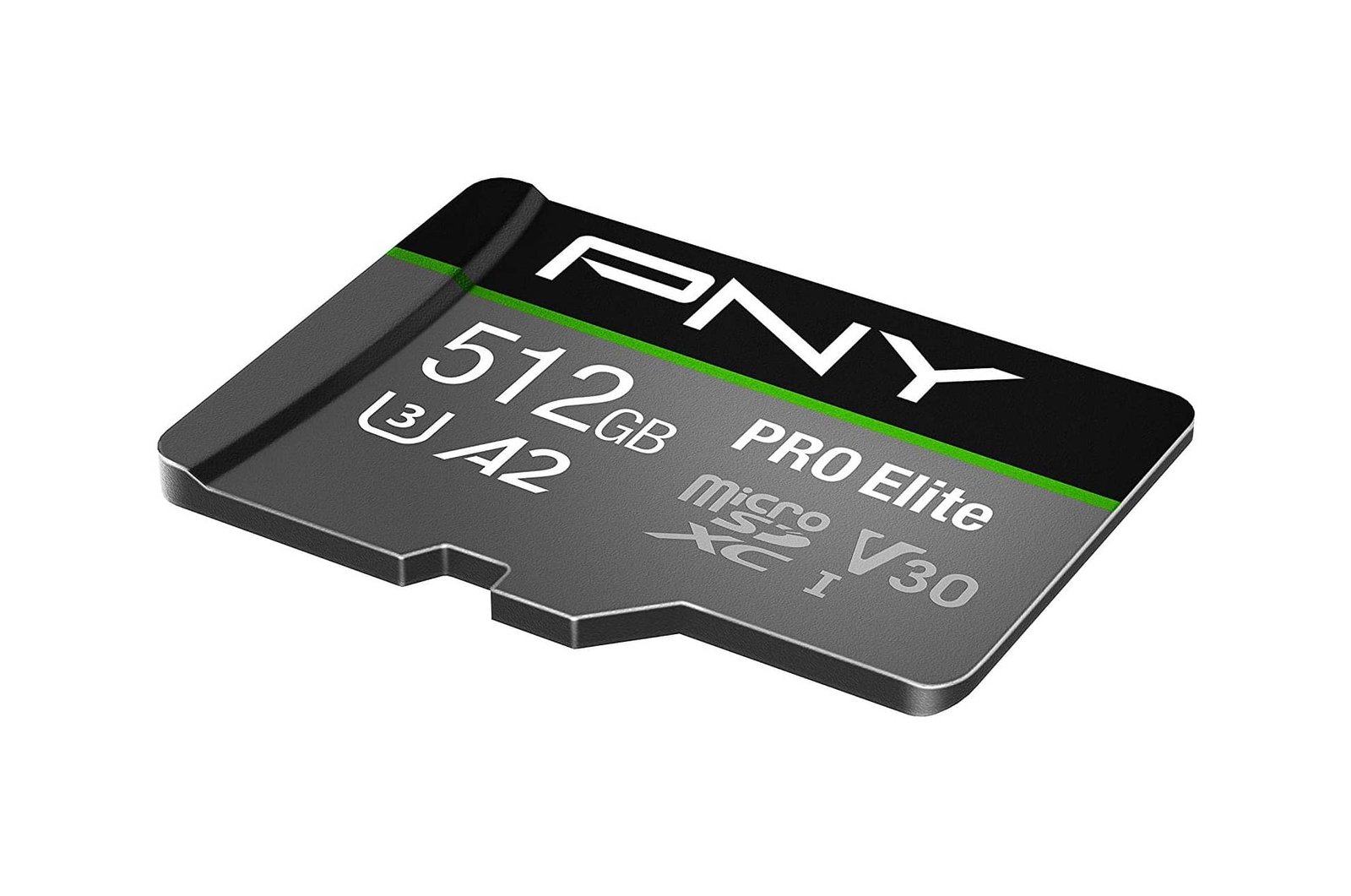 PNY U3 Pro Elite MicroSD Card - 512GB - (P-SDUX512U3100PRO-GE) -min