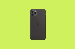 Apple Silicone Case (for iPhone 11 Pro Max) - Black -min