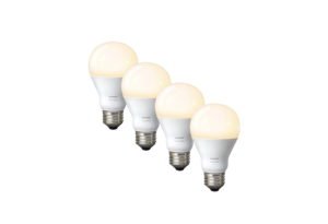 _Philips Hue White A19 4-Pack 60W Equivalent Dimmable LED Smart Bulb-min (1)