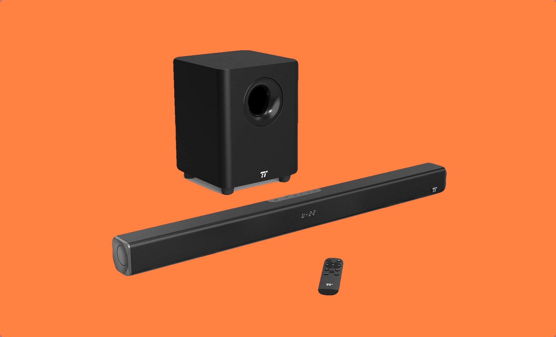 TaoTronics 2.1 Channel Soundbar for TV-min