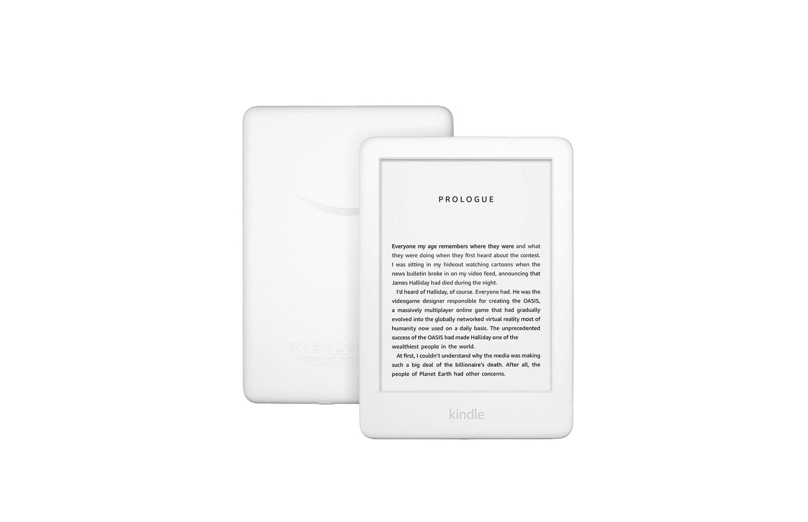 All-new Kindle - Now with a Built-in Front Light - White - Includes Special Offers -min