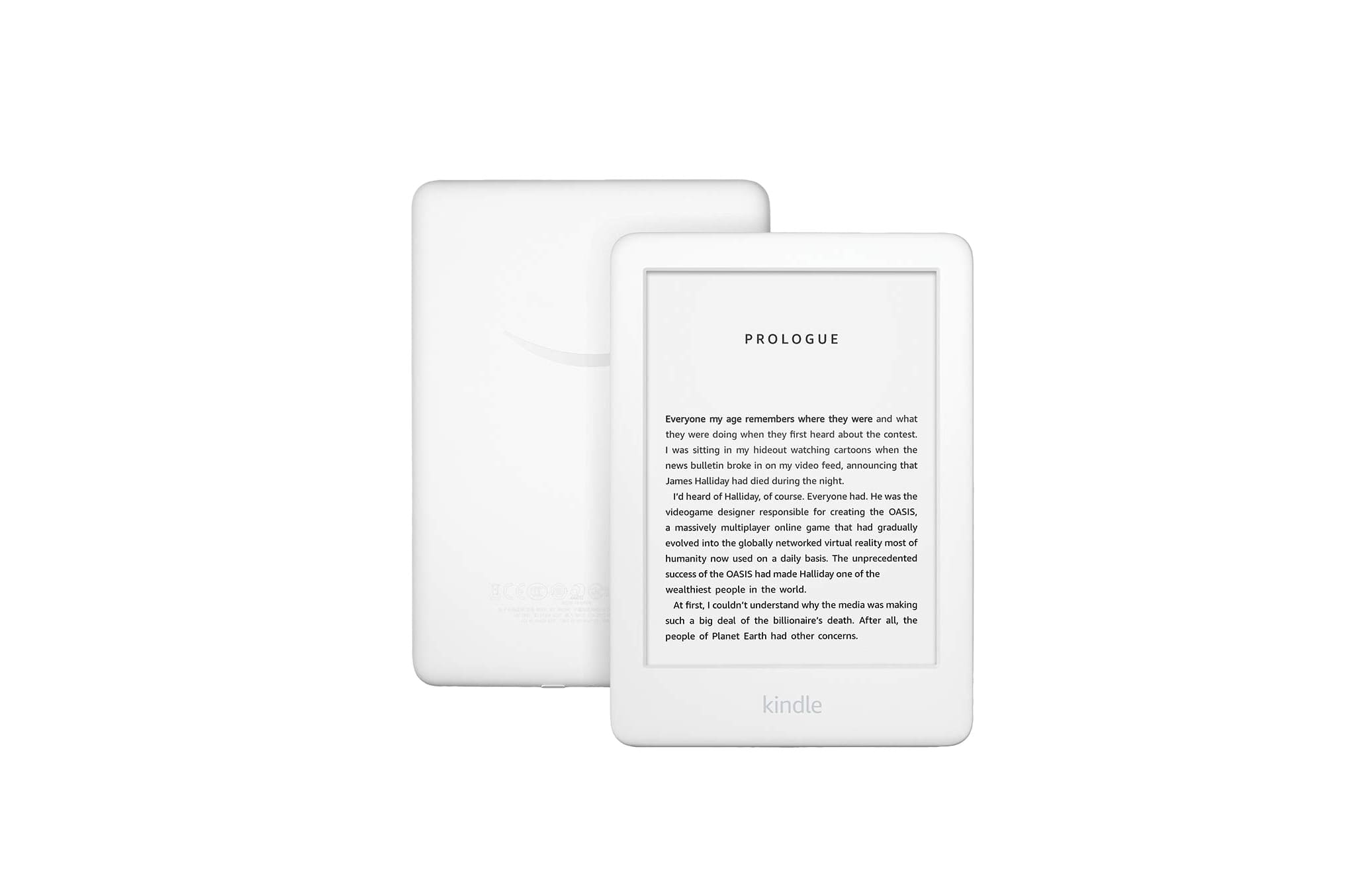 All-new Kindle - Now with a Built-in Front Light - White - Includes Special Offers -min