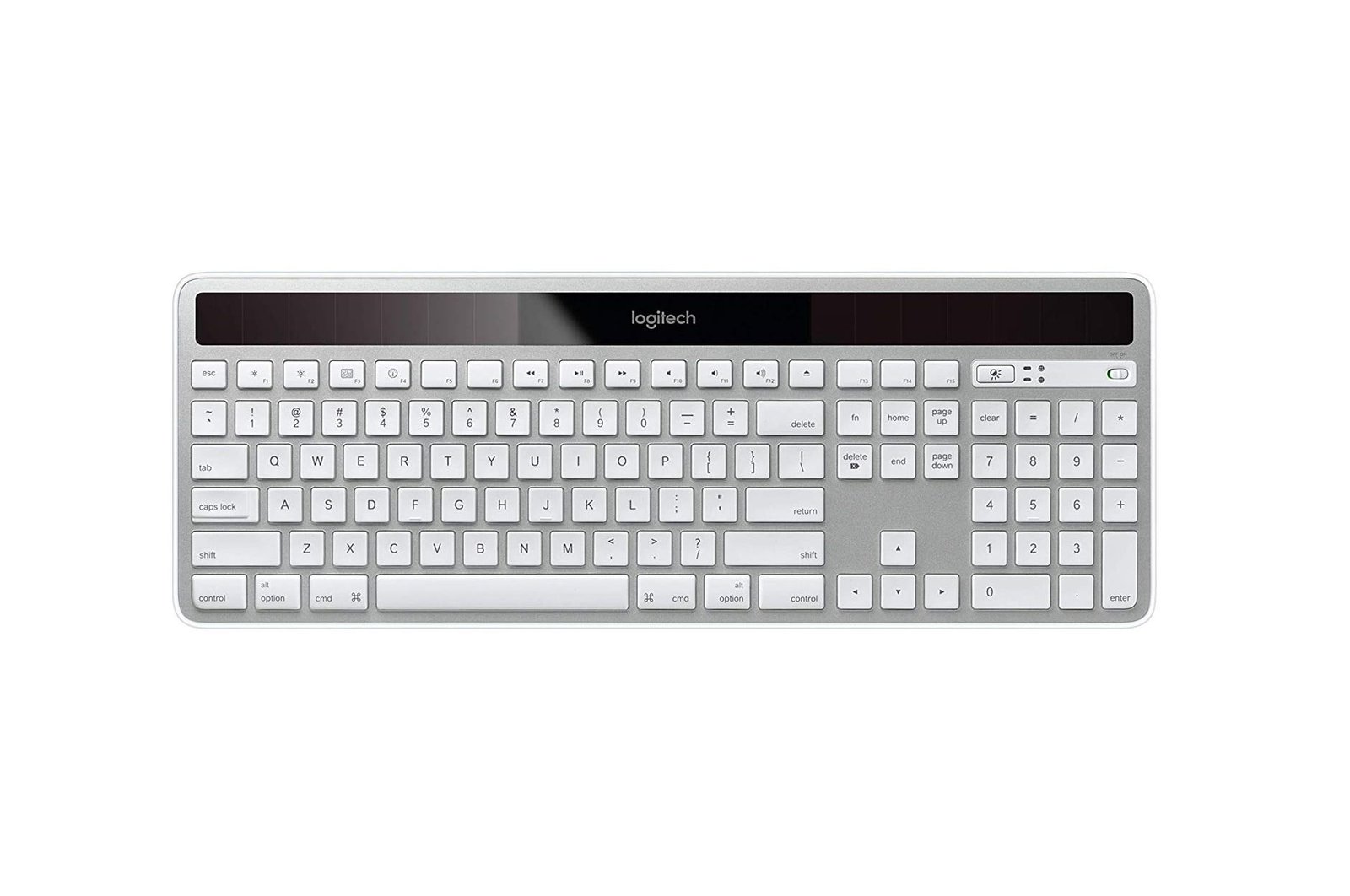 Logitech K750 Wireless Solar Keyboard for Mac-min