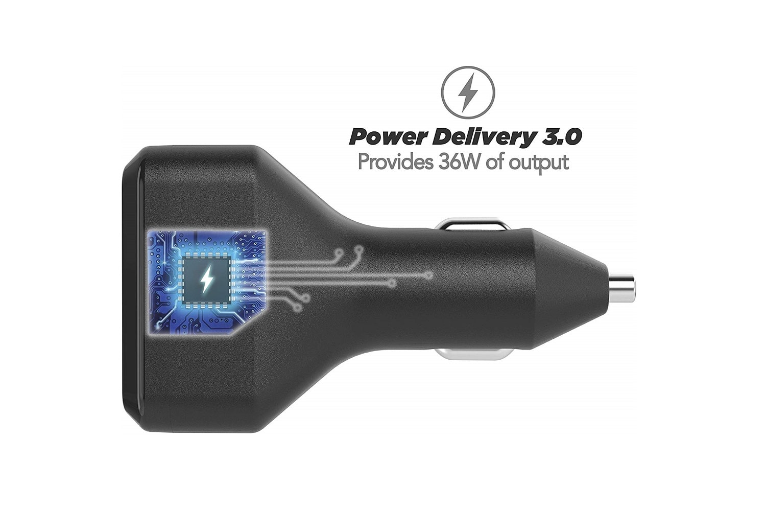 SCOSCHE Powervolt 36W Dual Port USB Type-C Car Charger-min