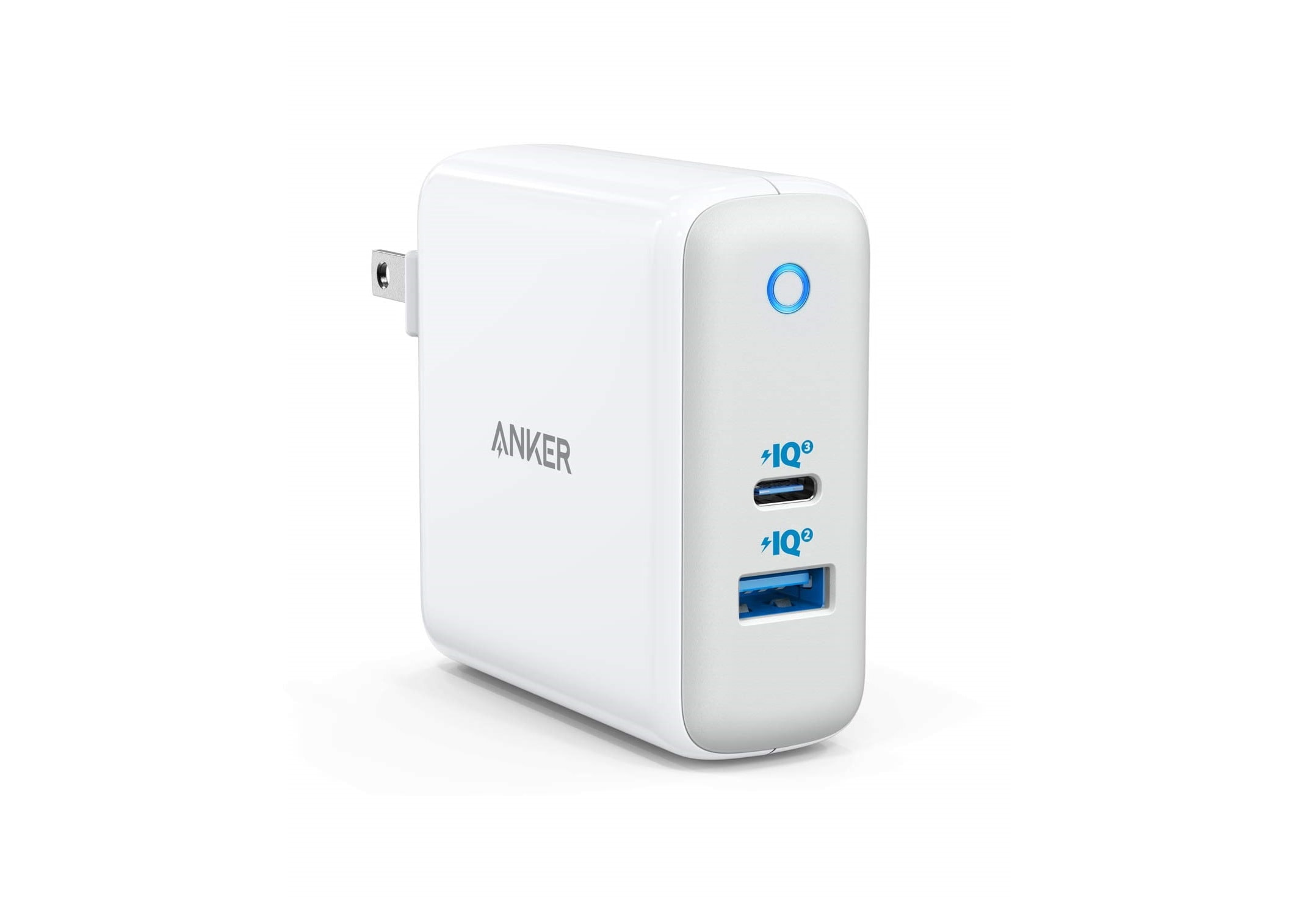 USB C Charger, Anker 60W PIQ 3.0 & GaN Tech Dual Port Charger, PowerPort Atom III (2 Ports) Travel Charger with a 45W USB C Port, for USB-C Laptops,-min-min