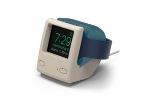 elago W4 Stand (Aqua Blue) Compatible with Apple Watch Series 5, Series 4, Series 3, Series 2, Series 1, 44mm, 42mm, 40mm, 38mm - Nightstand Mode, Vintage...-min