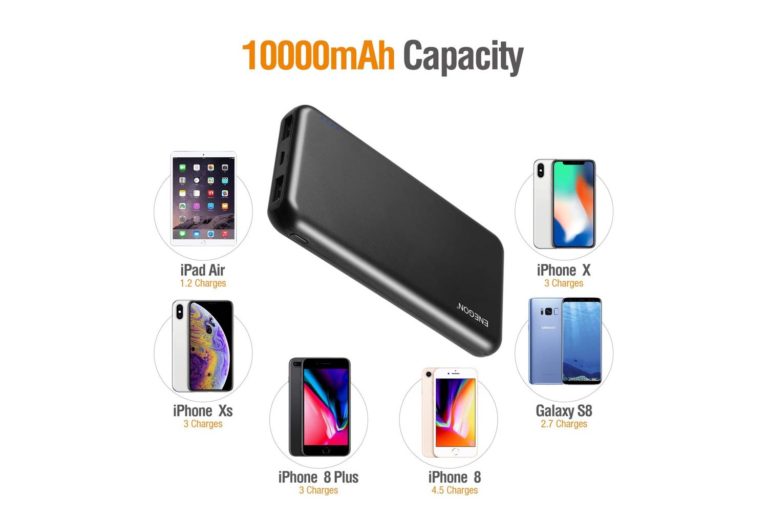 ENEGON 2-Pack Portable Power Bank 10000mAh