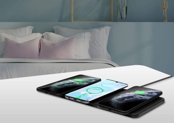 ZealSound Qi-Certified Ultra-Slim Triple Wireless Charger