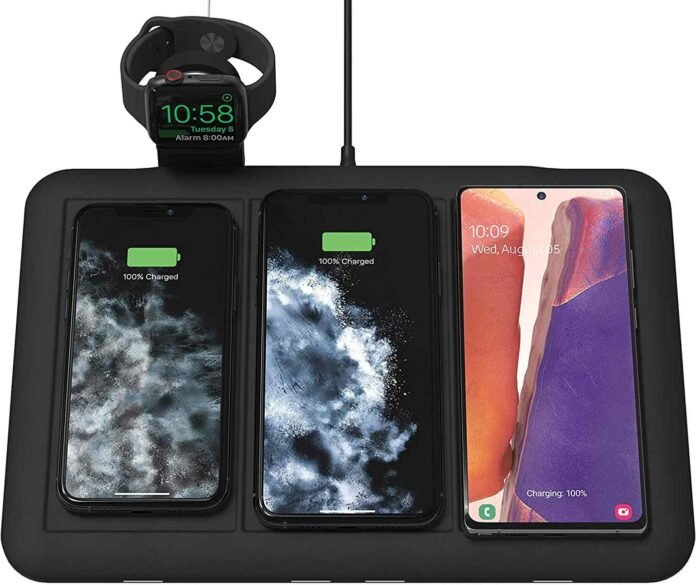 mophie 4-in-1 Wireless Charging mat - wirelessly Charge