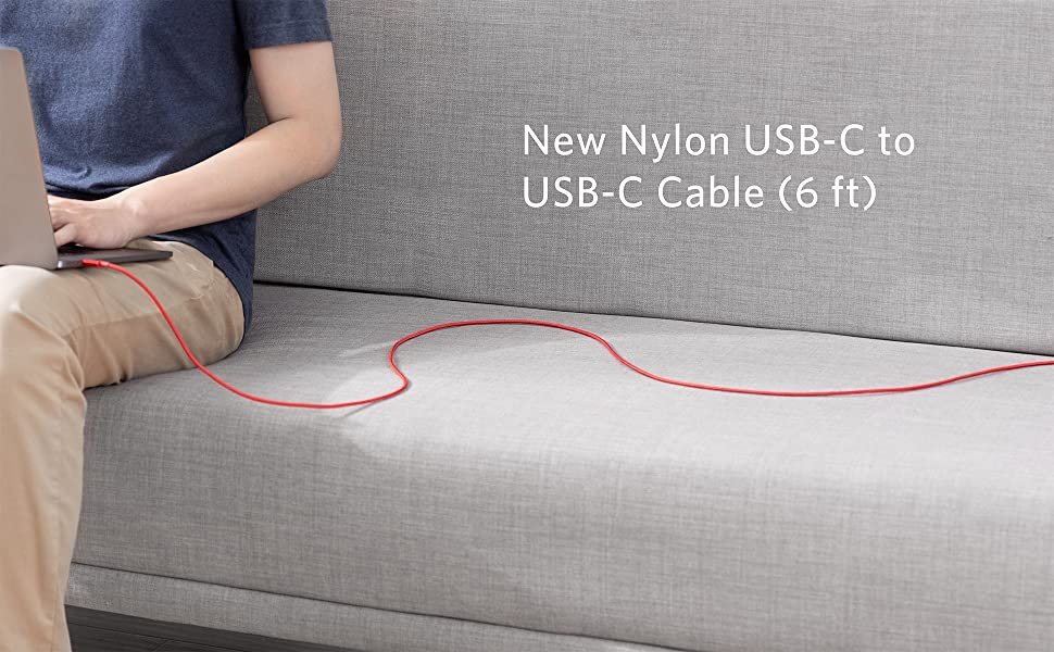 Anker 2 Pack New Nylon USB C to USB C Cable