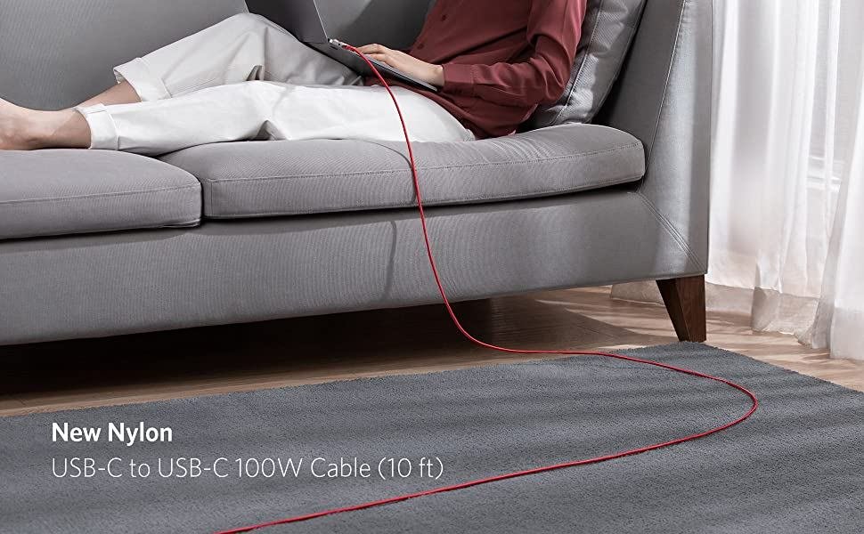 Anker USB C Cable 100W 10ft
