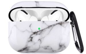 LitoDream White Marble AirPods Pro Protective Hard Case