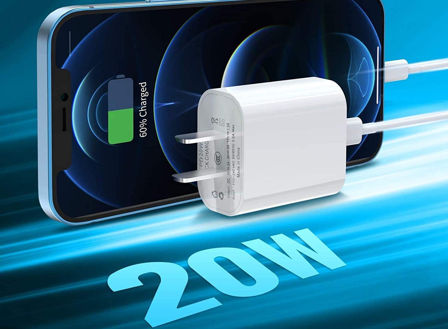 3 Pack Of iGENJUN 20W USB C Charger Wall Charger