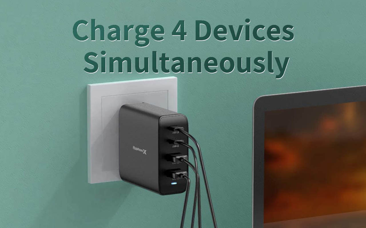 Hyphen-X 100W 4-Port GaN Fast Wall Charger