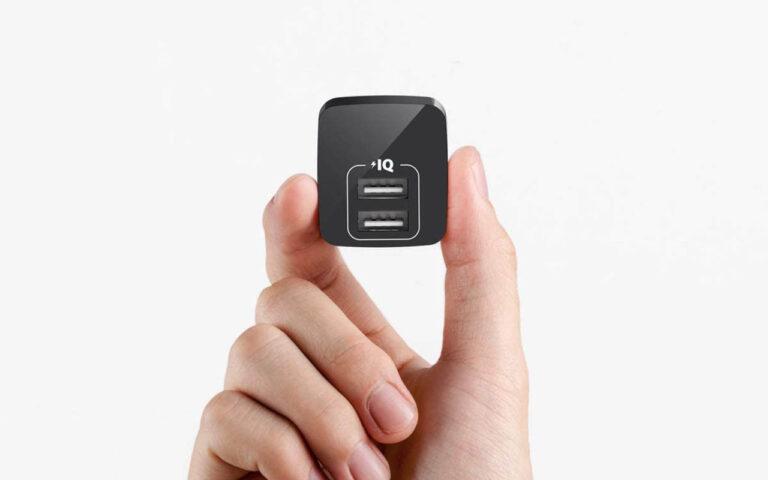 Anker 2-Pack Dual Port 12W Wall Charger with Foldable Plug