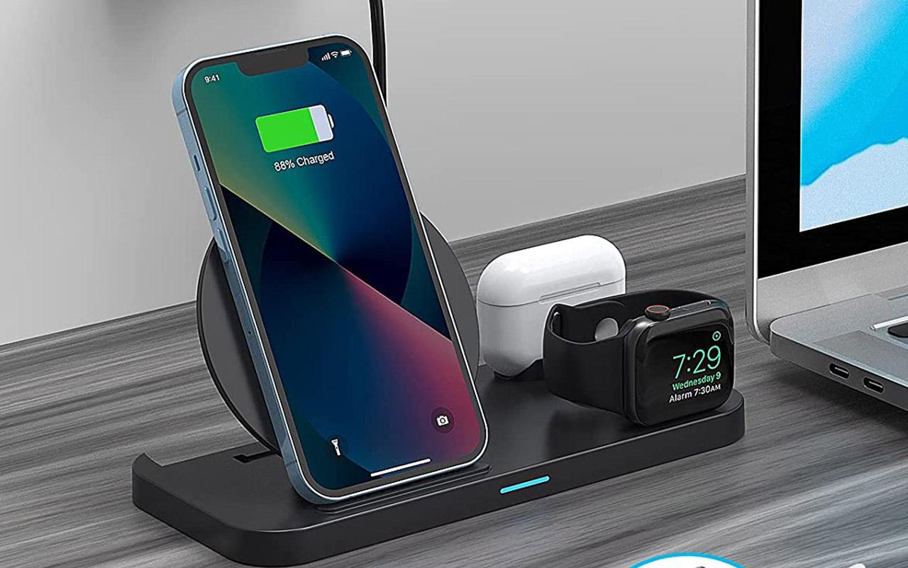 CANUVU 3 in 1 Qi-Certified Fast Charging Station