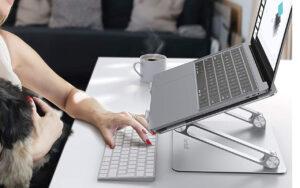 Lamicall Foldable Height Adjustable Ergonomic Computer Notebook Stand