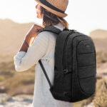 AMBOR 17.3-inch Anti Theft Business Laptop Backpack with a USB Charging Port