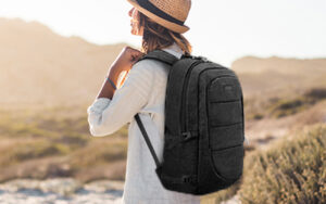 AMBOR 17.3-inch Anti Theft Business Laptop Backpack with a USB Charging Port