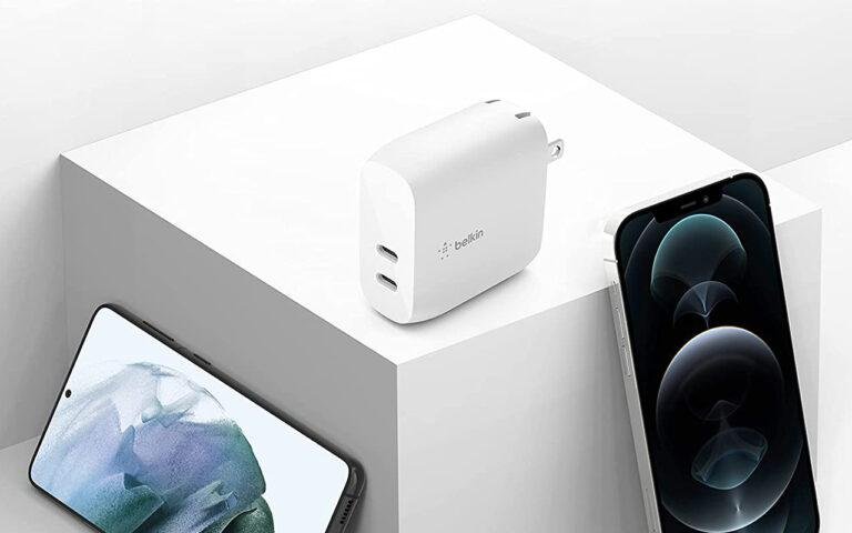 two-pack of Belkin Dual 40W USB-C Charger