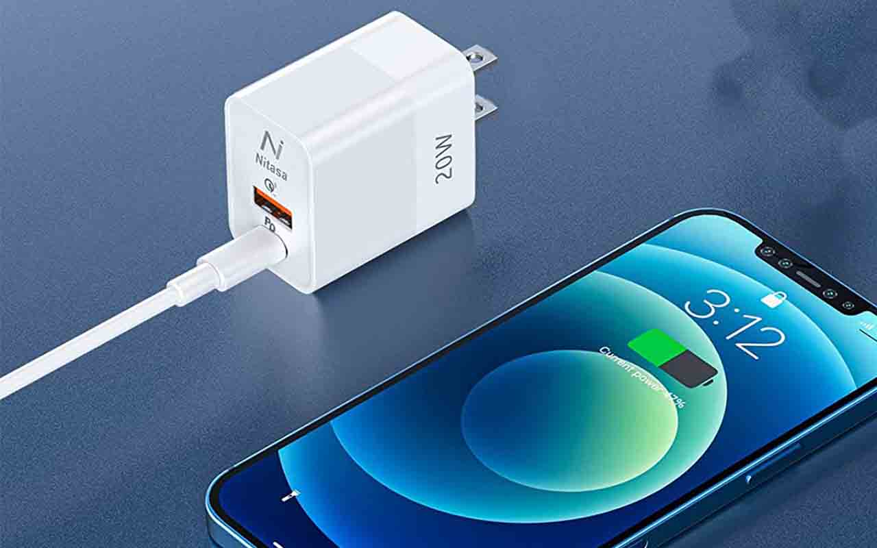 NITASA 2-Pack Dual Port Fast Charger