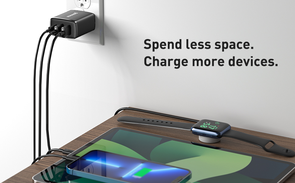 Baseus 30W 3-Port Charger Block