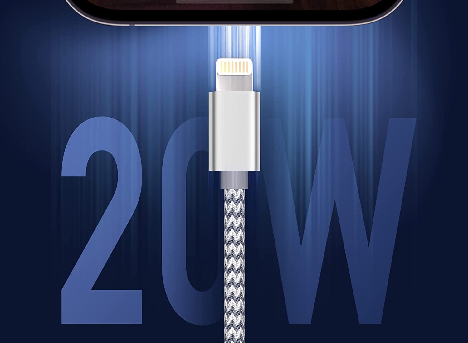 3 Pack Of MenoSupp iPhone Lightning Cable