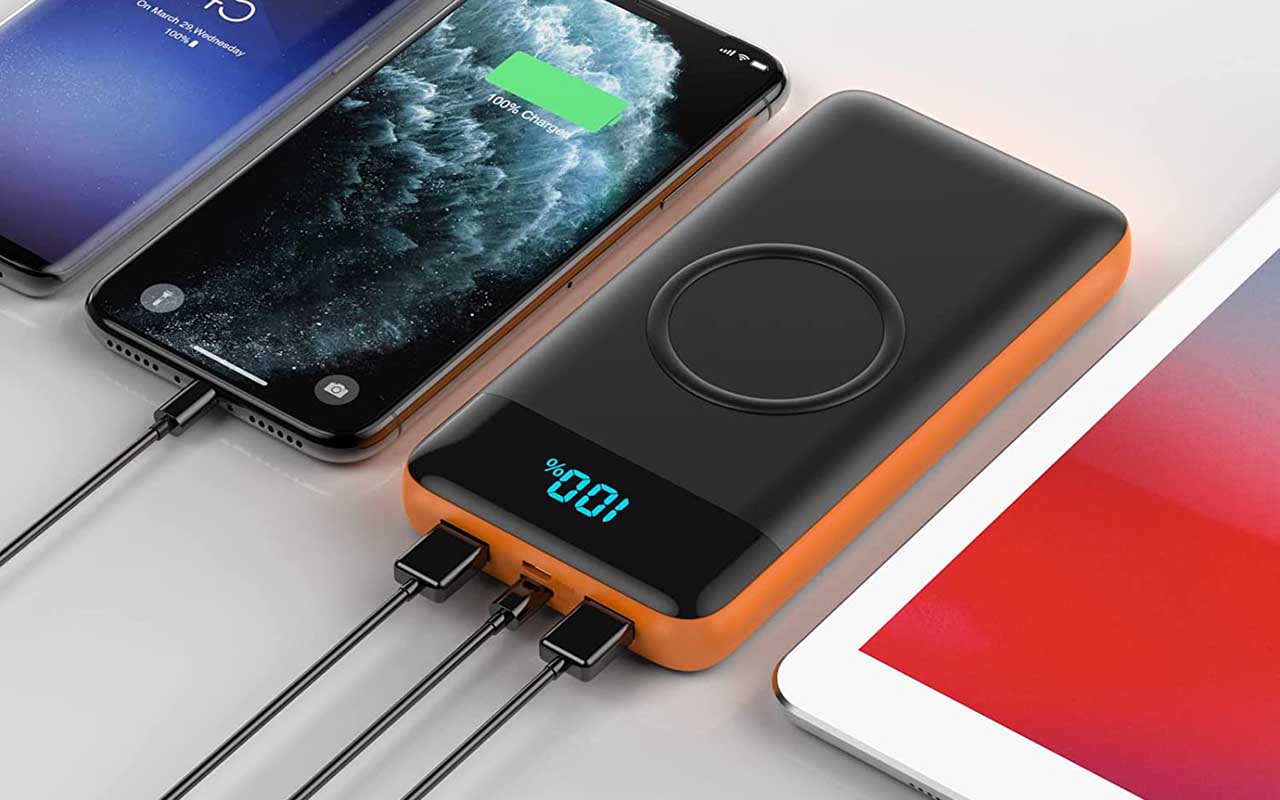 FOCHEW 30,800mAh 15W Wireless Power Bank