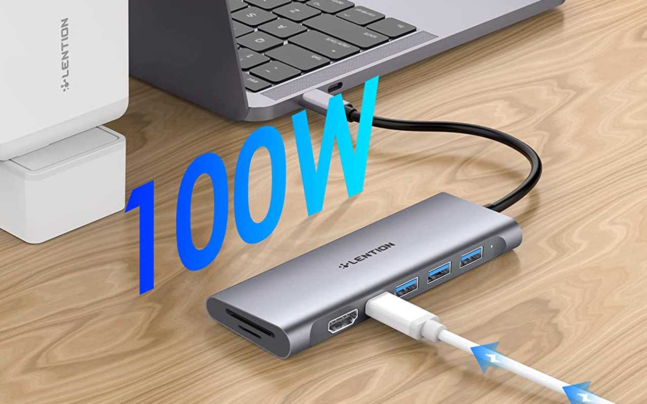 LENTION 7 in 1 USB C HUB