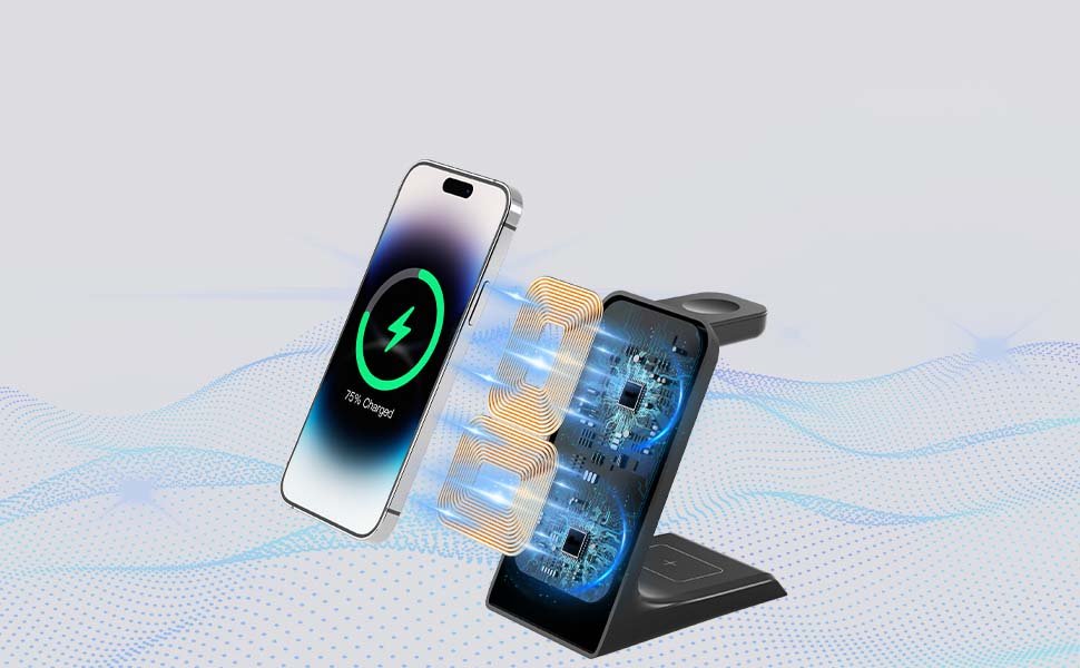 Kpon 3-in-1 Wireless Charging Station