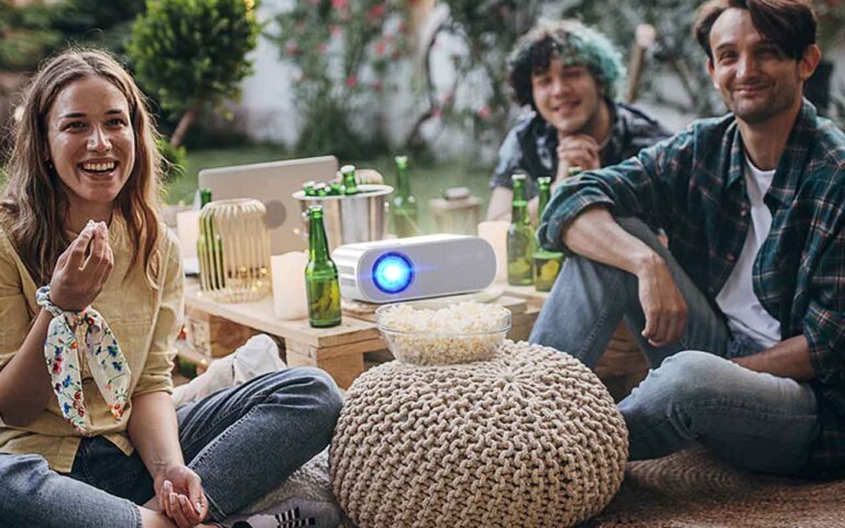 HOMPOW Native 1080P Full HD Bluetooth Projector