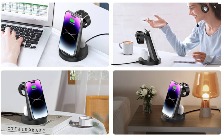 REDKJY 3 in 1 Wireless Charging Station