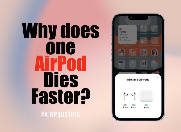 why-one-airpods-dies-faster