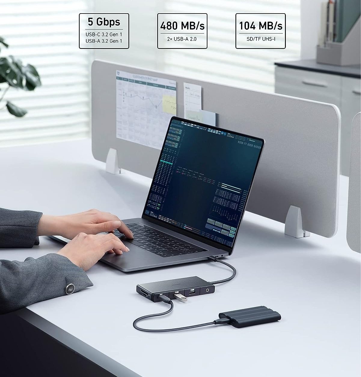 Anker 552 [USB]-[C] [Hub] (9-in-1) with 100W Power Delivery,